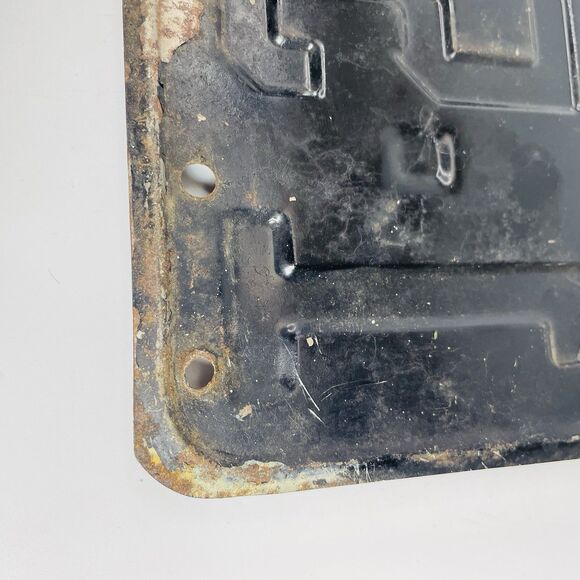 1954 Yellow on Black Nebraska License Plate 1 = Douglas County Omaha - Picture 3 of 11